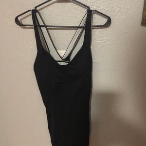 Women’s exercise tank with built in bra